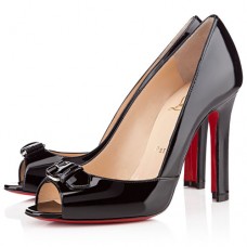 Christian Louboutin Openbelt 100mm Peep Toe Pumps Black Christian Louboutin Openbelt 100mm Peep Toe Pumps Black