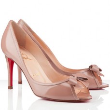 Christian Louboutin Milady 80mm Peep Toe Pumps Nude Christian Louboutin Milady 80mm Peep Toe Pumps Nude