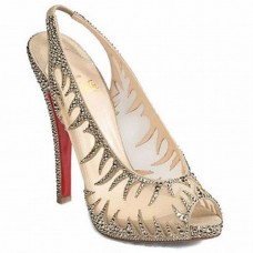 Christian Louboutin Maralena 140mm Specjalna okazja Kryształ