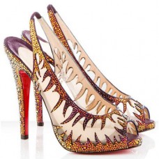 Christian Louboutin Maralena 140mm Specjalna okazja Płomień