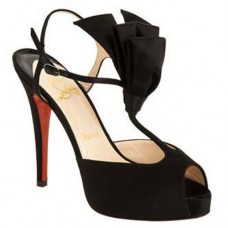 Christian Louboutin Ernesta T-strap 100mm Specjalna okazja Czarny