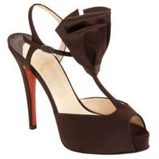 Christian Louboutin Ernesta T-strap 100mm Specjalne okazje Brązowy Christian Louboutin Ernesta T-strap 100mm Specjalne okazje Brązowy