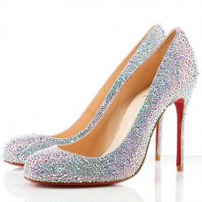 Christian Louboutin Fifi Strass 100mm Specjalna okazja Aurora Boreale Christian Louboutin Fifi Strass 100mm Specjalna okazja Aurora Boreale