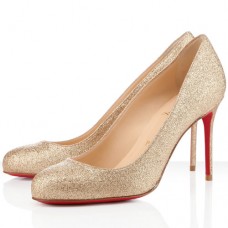 Szpilki Christian Louboutin Fifi 80mm w kolorze złotym