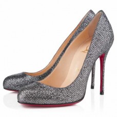 Christian Louboutin Fifi Strass 100mm Szpilki Szare Christian Louboutin Fifi Strass 100mm Szpilki Szare