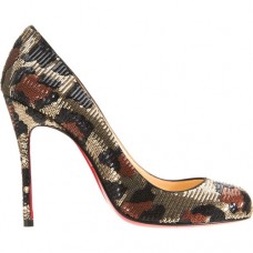 Christian Louboutin Fifi 100mm Pompy Leopard Christian Louboutin Fifi 100mm Pompy Leopard