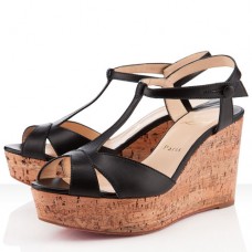 Christian Louboutin Marina Liege 100mm Koturny Czarne