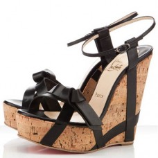 Christian Louboutin Miss Cristo 140mm Koturny Czarne Christian Louboutin Miss Cristo 140mm Koturny Czarne