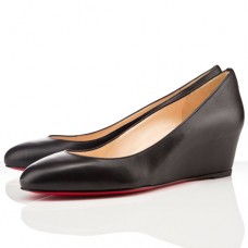 Christian Louboutin New Peanut 40mm Koturny Czarne Christian Louboutin New Peanut 40mm Koturny Czarne
