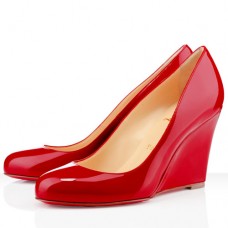 Christian Louboutin Ron Ron Zeppa 80mm Koturny Czerwone Christian Louboutin Ron Ron Zeppa 80mm Koturny Czerwone