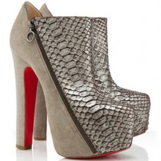 Botki Christian Louboutin 4A 160mm w kolorze taupe