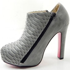 Botki Christian Louboutin 4A 120mm szare