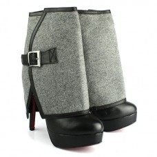 Christian Louboutin Armony 140mm Botki Szare