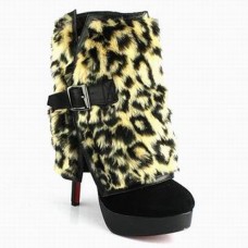 Christian Louboutin Armony 140mm Botki w panterkę