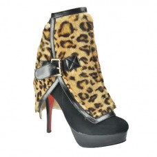 Christian Louboutin Armony 140mm Botki w panterkę