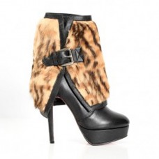 Christian Louboutin Armony 140mm Botki w panterkę