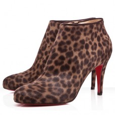 Christian Louboutin Belle 80mm Botki w panterkę