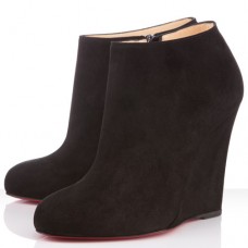 Christian Louboutin Belle Zeppa 100mm Botki Czarne