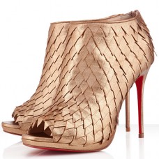Christian Louboutin Diplonana 120mm Botki Złote