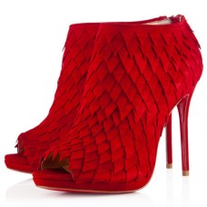 Christian Louboutin Diplonana 120mm Botki Czerwone