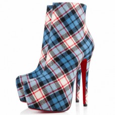 Christian Louboutin Daf Booty 160mm Botki Niebieskie
