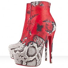 Botki Christian Louboutin Daf Booty 160mm w kolorze czerwonym