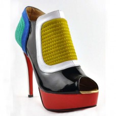 Botki Christian Louboutin Futura 140mm wielokolorowe