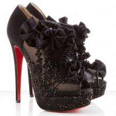 Botki Christian Louboutin Margot 140mm, czarne