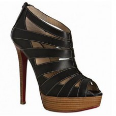 Christian Louboutin Pique Cire 140mm Botki Czarne