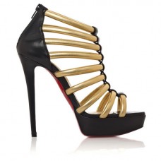 Christian Louboutin Romaine 140mm Botki Złote