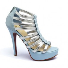Christian Louboutin Romaine 140mm Botki Niebieskie