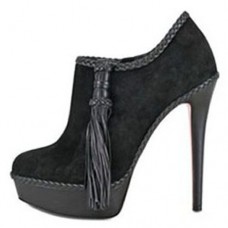Botki Christian Louboutin SulTaupee 140mm w kolorze czarnym
