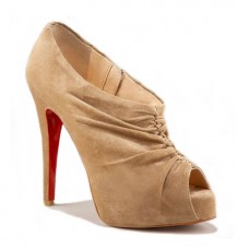 Christian Louboutin Treopli 120mm Botki do Kostki Camel