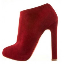 Christian Louboutin Vicky Booty 120mm Botki Czerwone