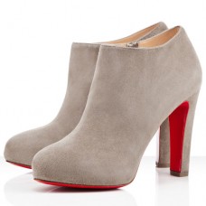 Christian Louboutin Vicky Booty 120mm Botki Szare