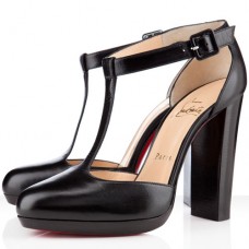 Botki Christian Louboutin Minochon 120mm, czarne