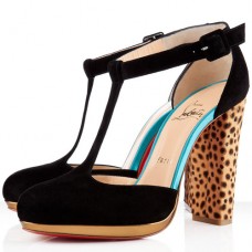 Botki Christian Louboutin Minochon 120mm, czarne