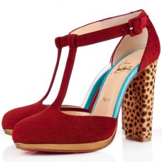 Christian Louboutin Minochon 120mm Botki do Kostki Marokańskie Czerwone