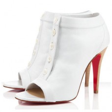 Botki Christian Louboutin Maotic 120mm białe
