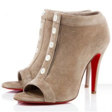 Christian Louboutin Maotic 120mm Botki do Kostki Camel