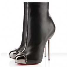 Botki Christian Louboutin Metaliboot 120mm, czarne