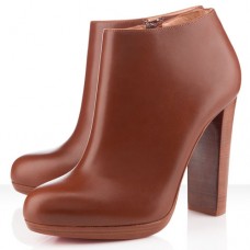 Christian Louboutin Rock And Gold 120mm Botki Brązowe