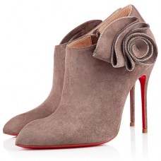 Christian Louboutin Mrs Baba 100mm Botki do Kostki Taupe