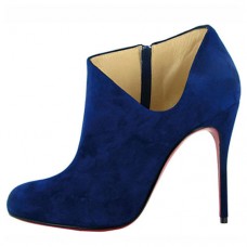 Christian Louboutin Lisse 100mm Botki Niebieskie