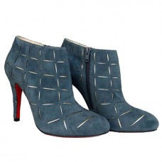 Christian Louboutin Globe 100mm Botki Niebieskie
