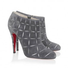 Christian Louboutin Globe 100mm Botki Szare Christian Louboutin Globe 100mm Botki Szare