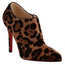 Christian Louboutin Dahlia 100mm Botki w panterkę