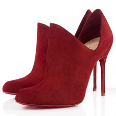 Botki Christian Louboutin Dugueclina 100mm w kolorze czerwonym