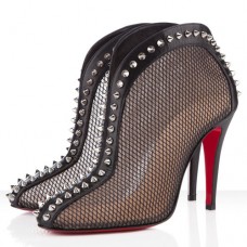 Botki Christian Louboutin Bourriche 100mm, czarne