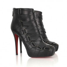 Botki Christian Louboutin Nitoinimoi Bandage 120mm, czarne